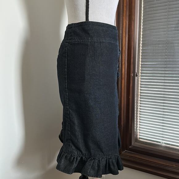 Leifsdottir | Button Up Denim Skirt Size 0 - Picture 6 of 13